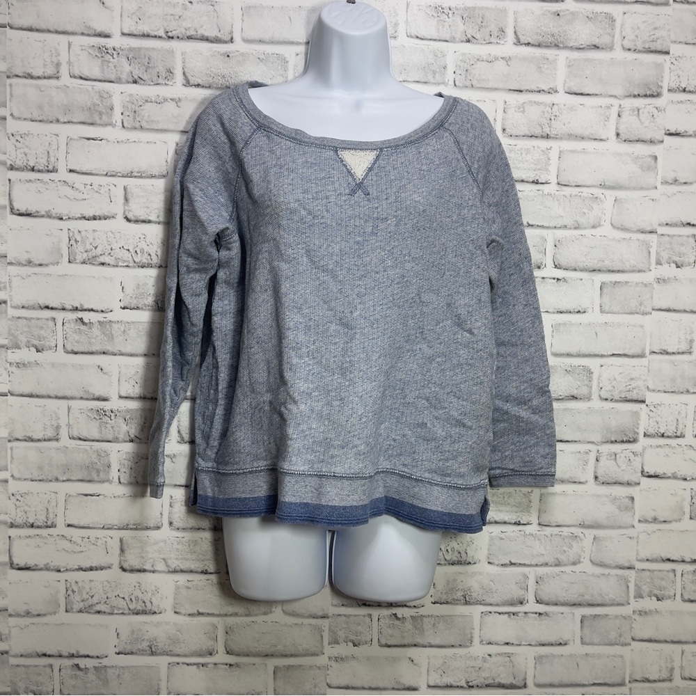 Alternative Raglan Blue/White Pullover Small